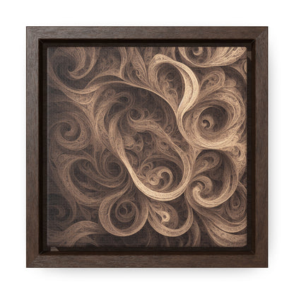 SEPIA SWIRL - Gallery Canvas Wraps, Square Frame