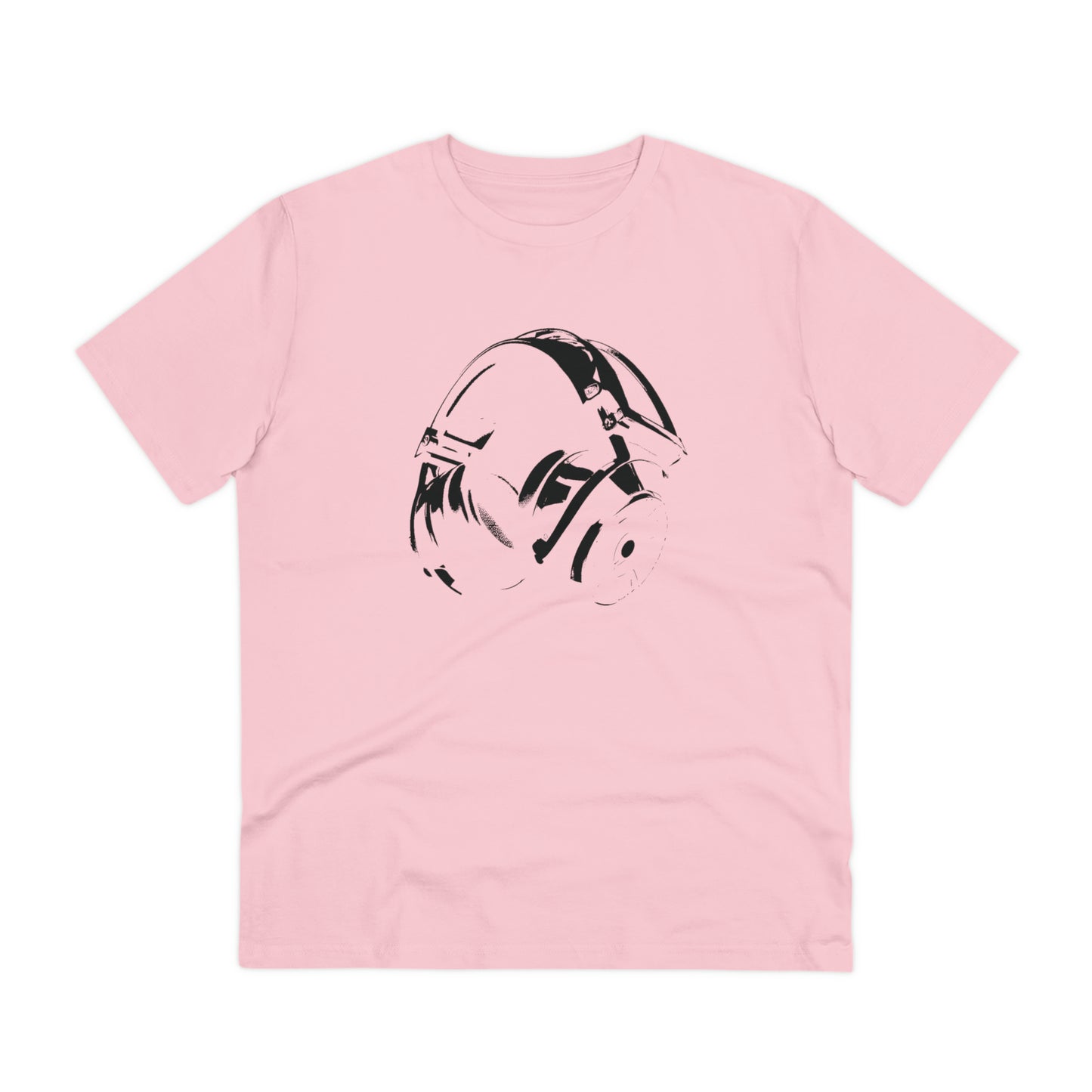 HEADPHONES - BLACK LOGO - Organic Creator T-shirt - Unisex