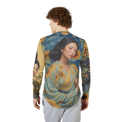 Sunflower Art Long Sleeve Shirt_3