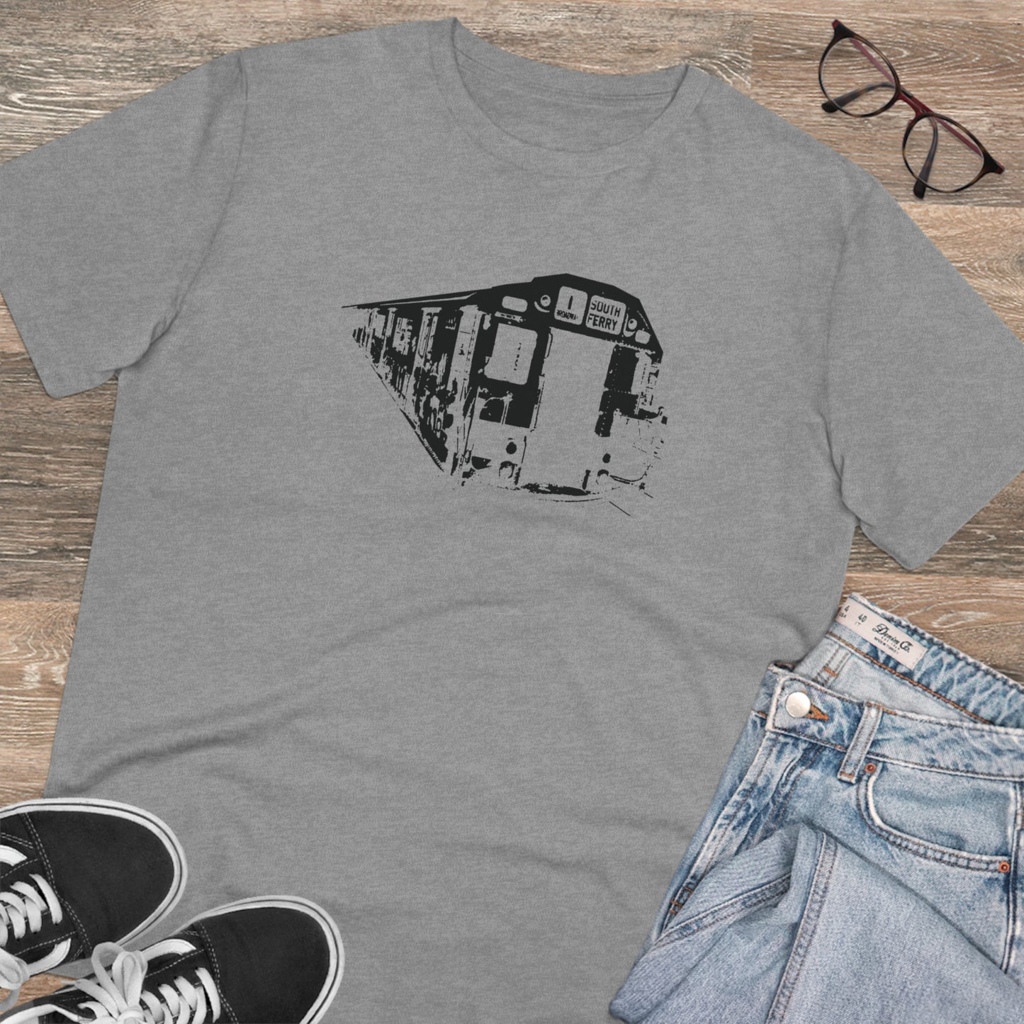 1 Train (BLACK) - Organic Creator T-shirt - Unisex