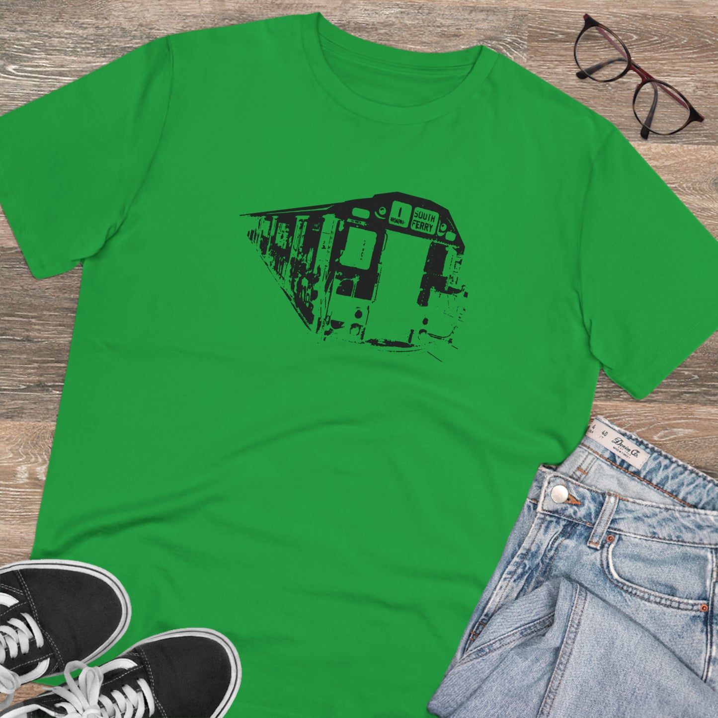1 Train (BLACK) - Organic Creator T-shirt - Unisex