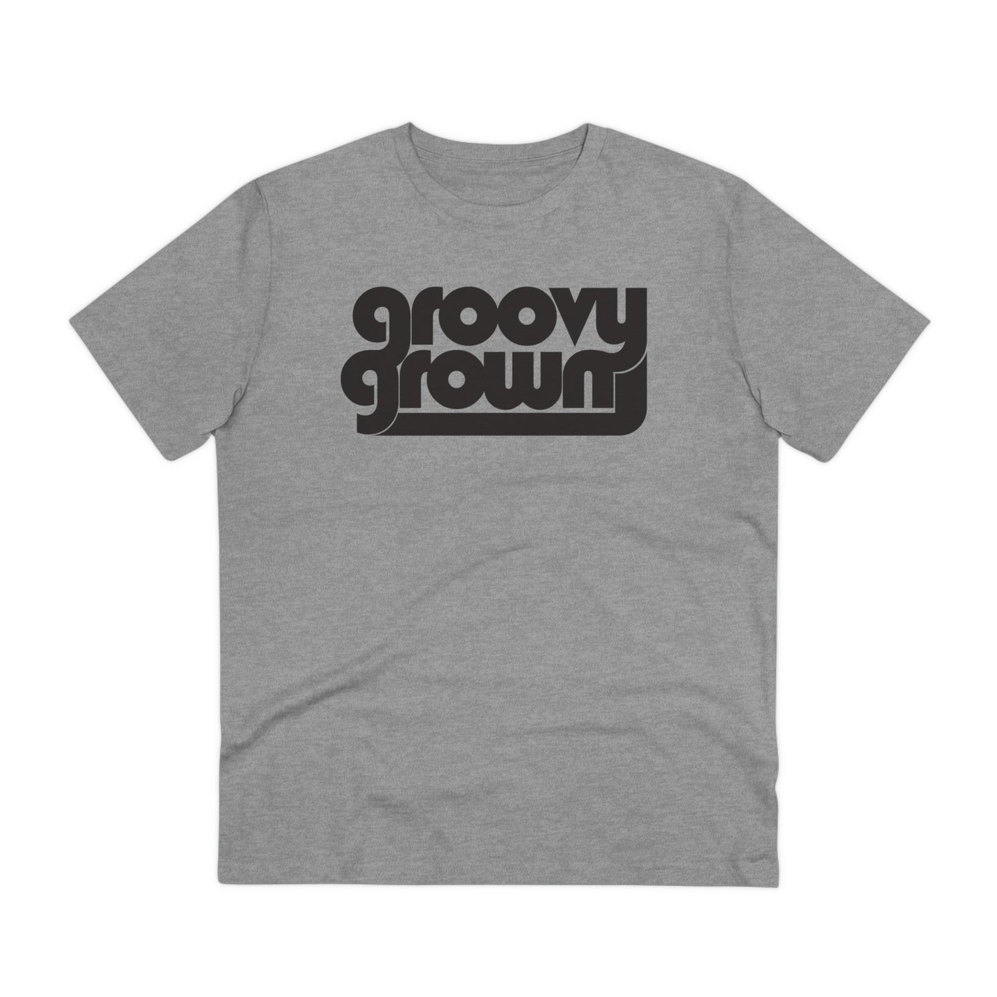 GROOVY GROWN - BLACK LOGO - Organic Creator T-shirt - Unisex