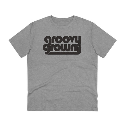 GROOVY GROWN - BLACK LOGO - Organic Creator T-shirt - Unisex