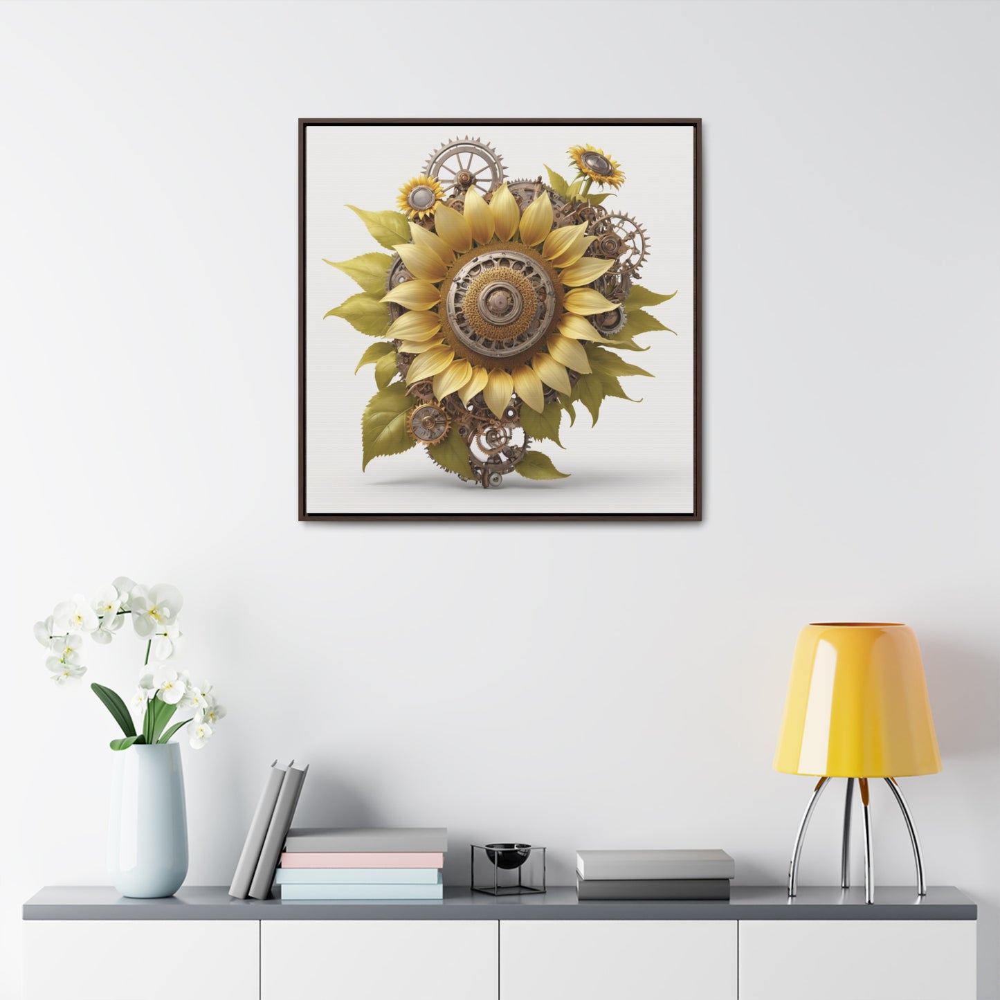 SUNFLOWER - Gallery Canvas Wraps, Square Frame