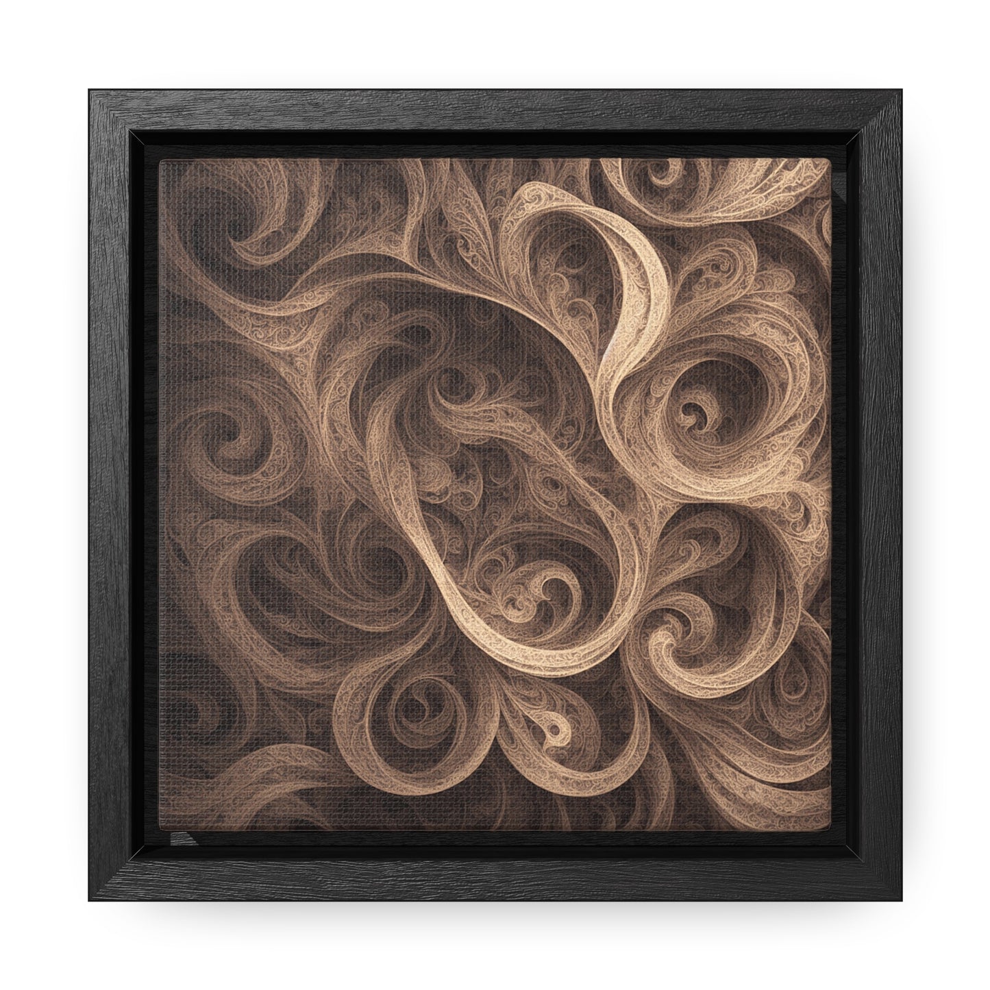 SEPIA SWIRL - Gallery Canvas Wraps, Square Frame