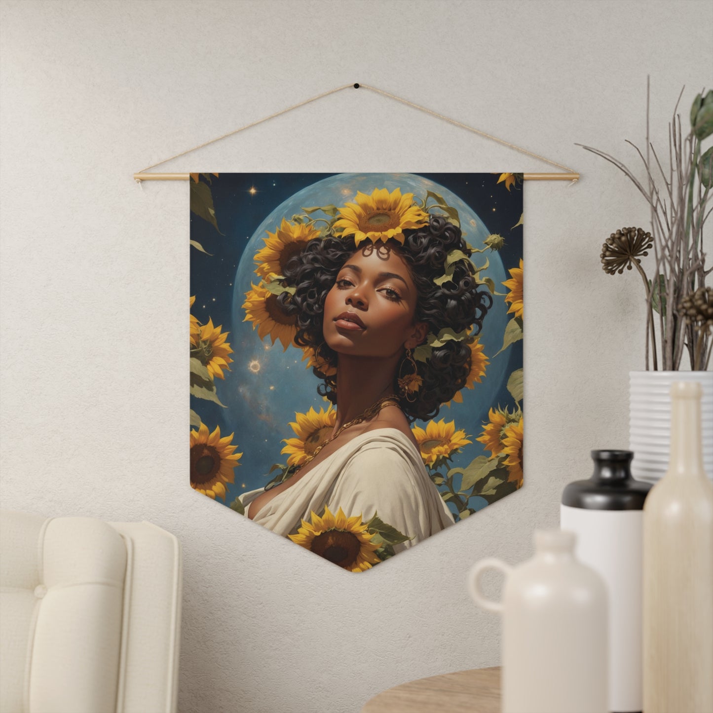 Sunflower Goddess Wall Pennant 6