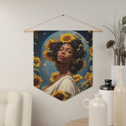 Sunflower Goddess Wall Pennant 6
