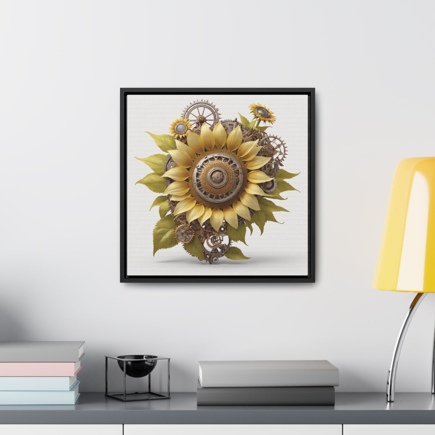 SUNFLOWER - Gallery Canvas Wraps, Square Frame
