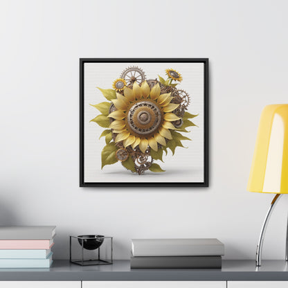 SUNFLOWER - Gallery Canvas Wraps, Square Frame