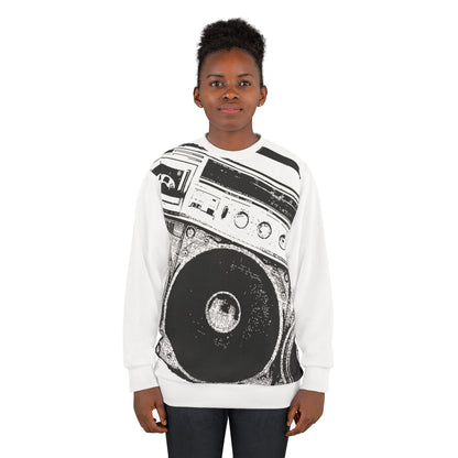 Retro Boombox Sweatshirt 2 — Vintage Music Graphic Crewneck