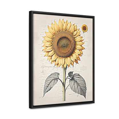 SUNFLOWER - Gallery Canvas Wraps, Vertical Frame