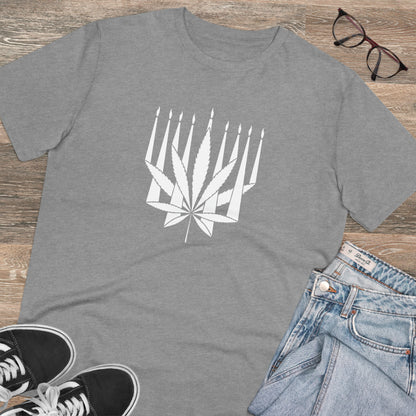 MENORAHJUANA-WHITE - Organic Creator T-shirt - Unisex