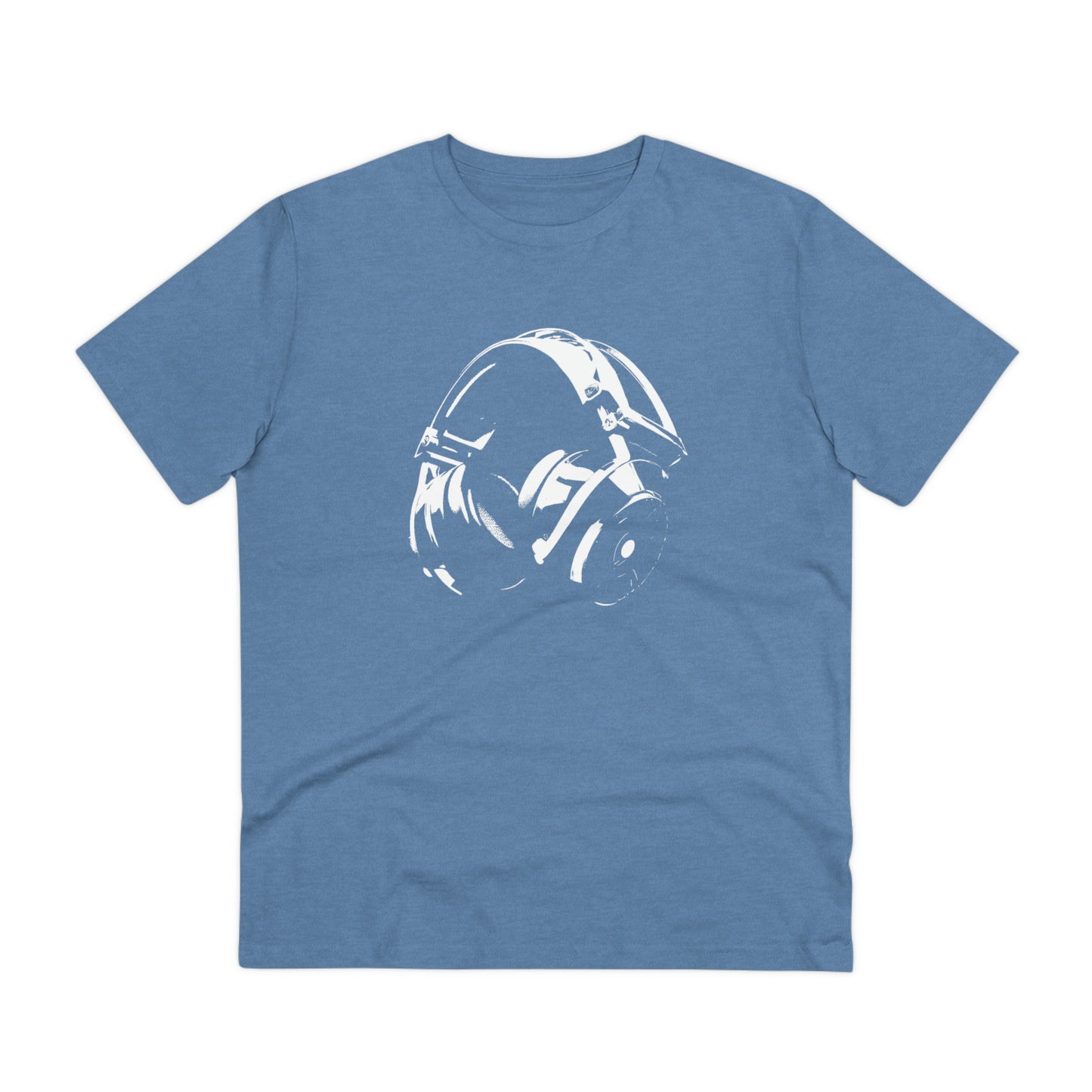 HEADPHONES - WHITE LOGO - Organic Creator T-shirt - Unisex
