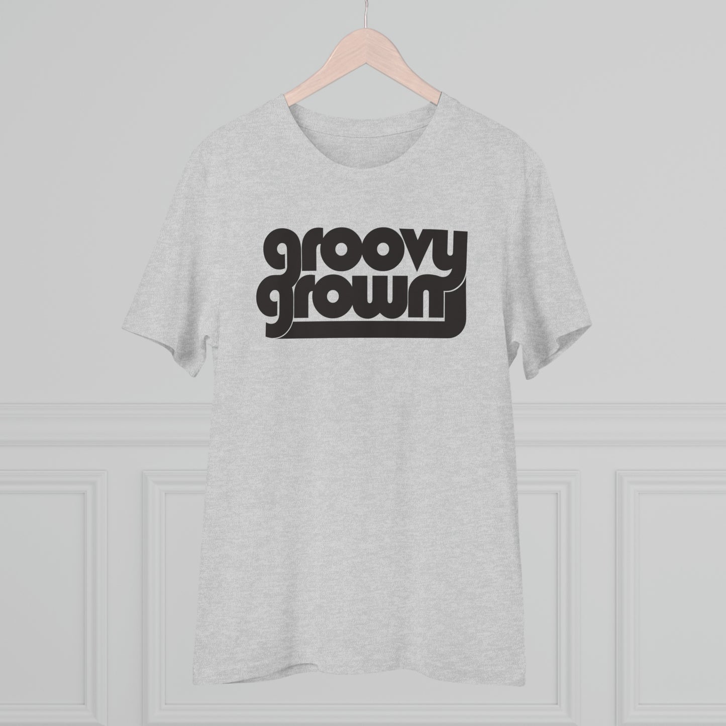 GROOVY GROWN - BLACK LOGO - Organic Creator T-shirt - Unisex