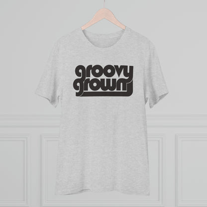 GROOVY GROWN - BLACK LOGO - Organic Creator T-shirt - Unisex