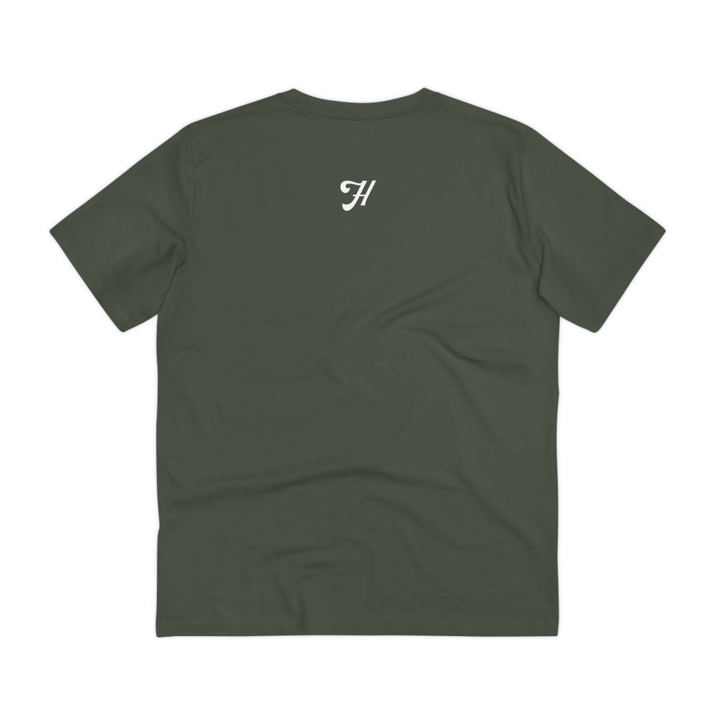 HEADPHONES - WHITE LOGO - Organic Creator T-shirt - Unisex