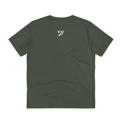 HEADPHONES - WHITE LOGO - Organic Creator T-shirt - Unisex