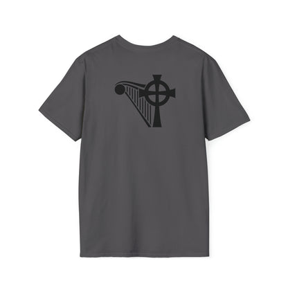 HARP & CROSS Black logo- Unisex Softstyle T-Shirt