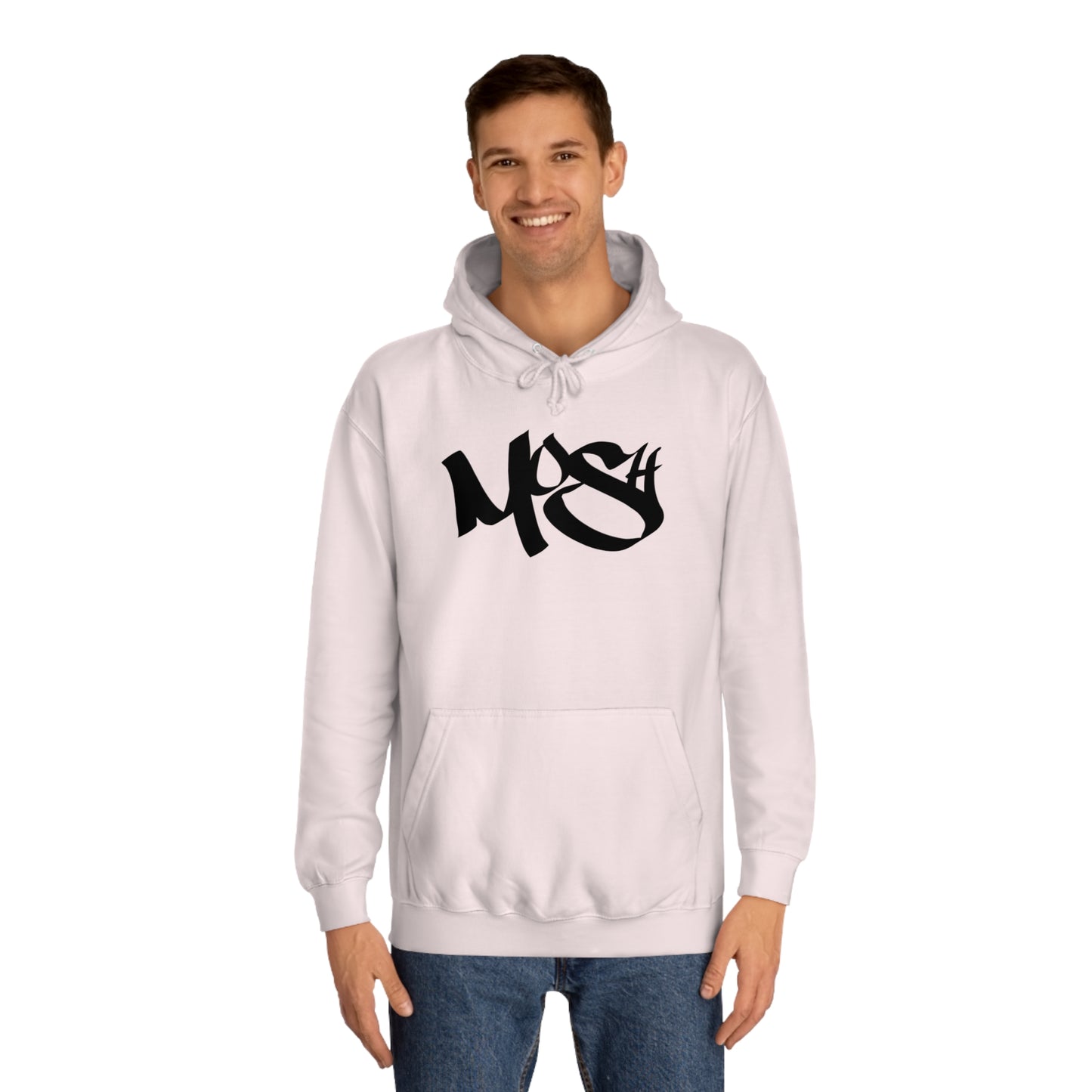 MOSH - BLACK LOGO Unisex College Hoodie