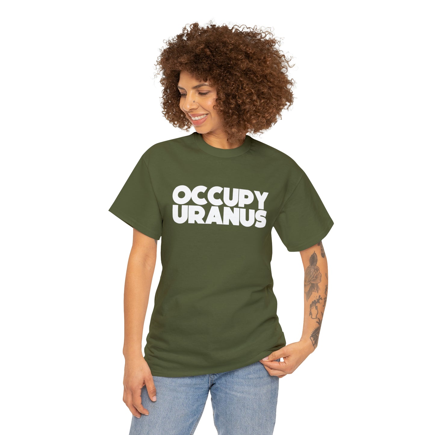 OCCUPY URANUS - Unisex Heavy Cotton Tee