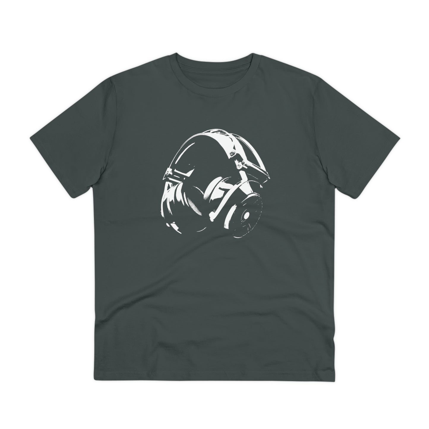 HEADPHONES - WHITE LOGO - Organic Creator T-shirt - Unisex