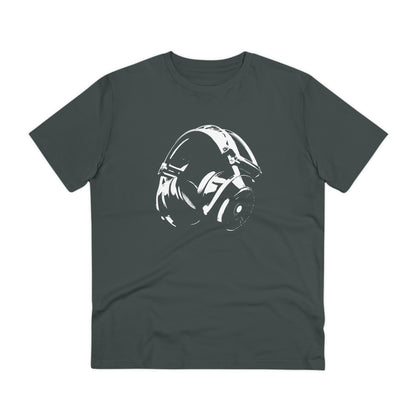 HEADPHONES - WHITE LOGO - Organic Creator T-shirt - Unisex