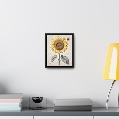 SUNFLOWER - Gallery Canvas Wraps, Vertical Frame