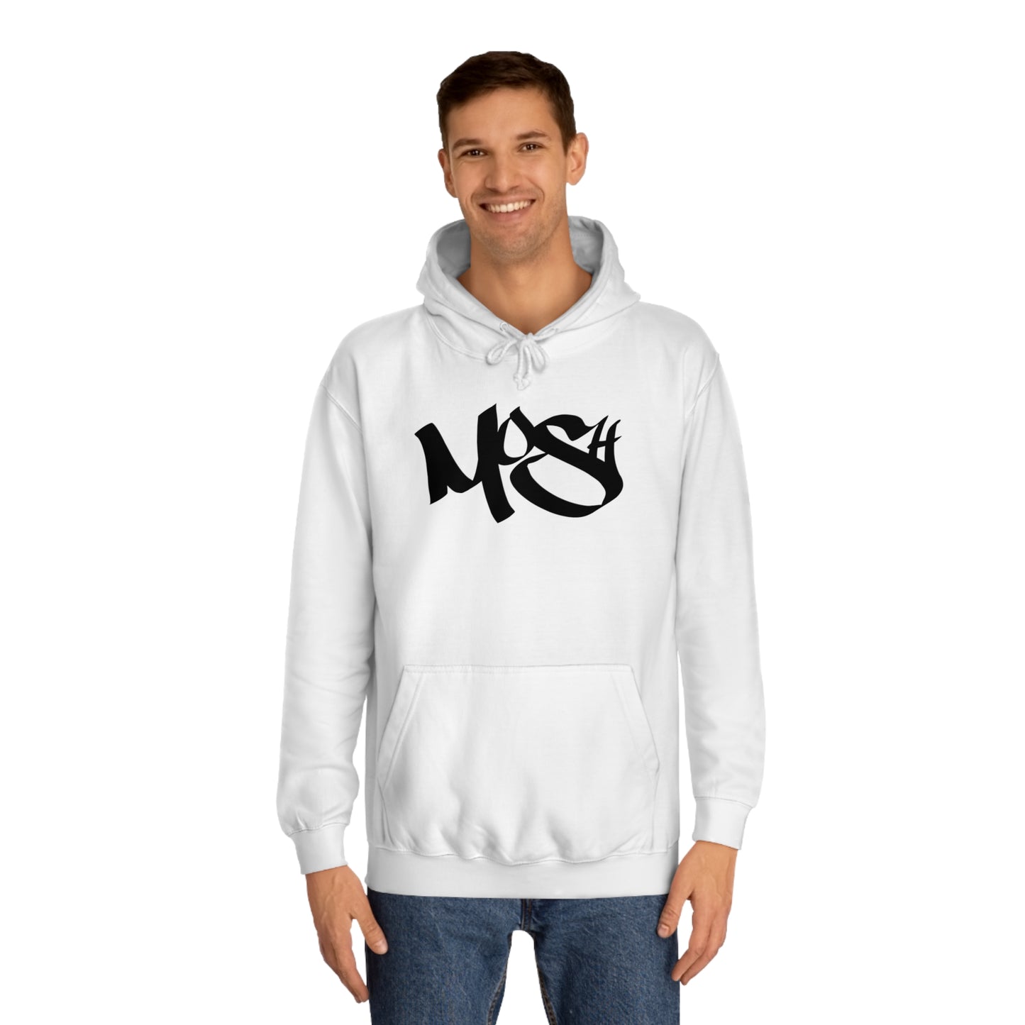 MOSH - BLACK LOGO Unisex College Hoodie
