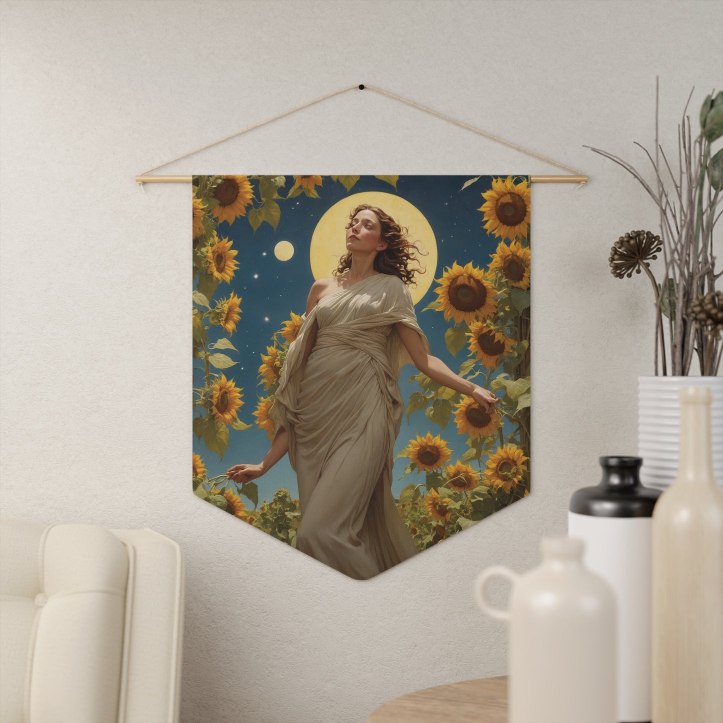 Sunflower Goddess Wall Pennant 2
