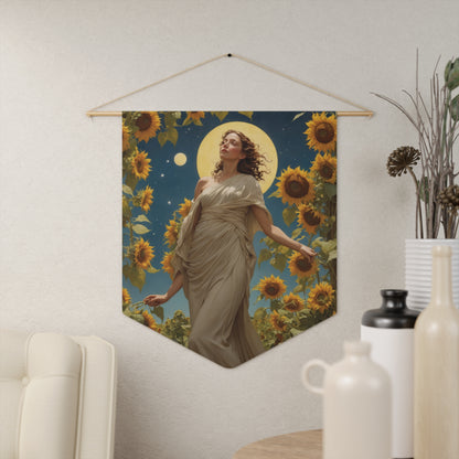 Sunflower Goddess Wall Pennant 2