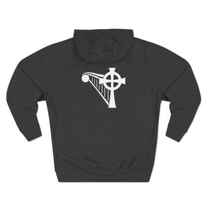 HARP & CROSS - WHITE LOGO - Unisex Premium Pullover Hoodie