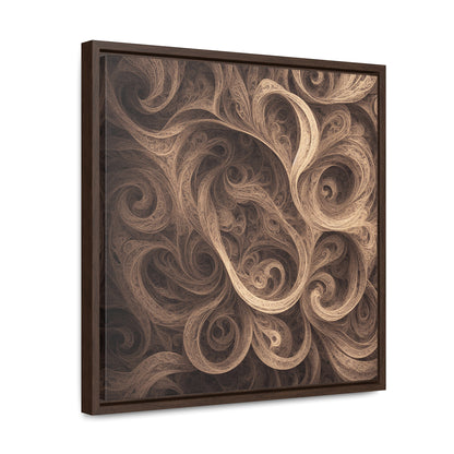 SEPIA SWIRL - Gallery Canvas Wraps, Square Frame