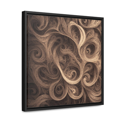 SEPIA SWIRL - Gallery Canvas Wraps, Square Frame