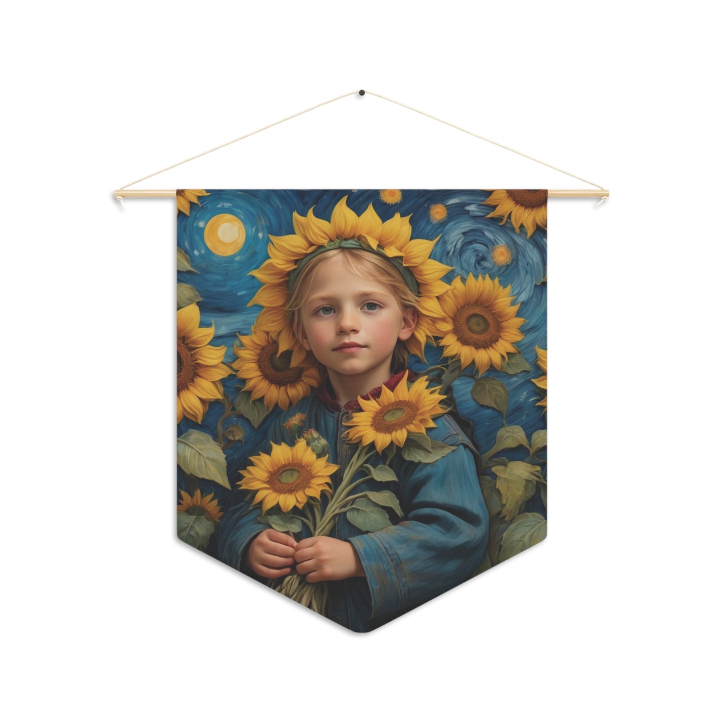Sunflower Goddess Wall Pennant 12