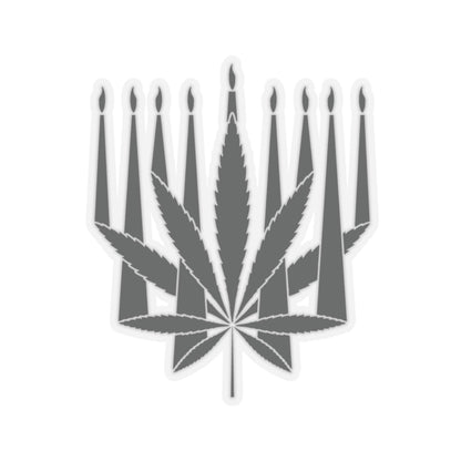 MENORAHJUANA STICKER - Kiss-Cut Stickers