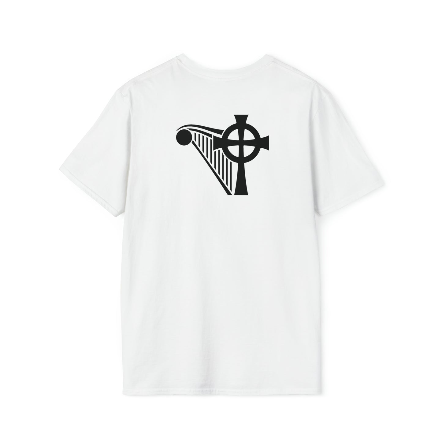 HARP & CROSS Black logo- Unisex Softstyle T-Shirt