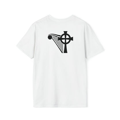 HARP & CROSS Black logo- Unisex Softstyle T-Shirt