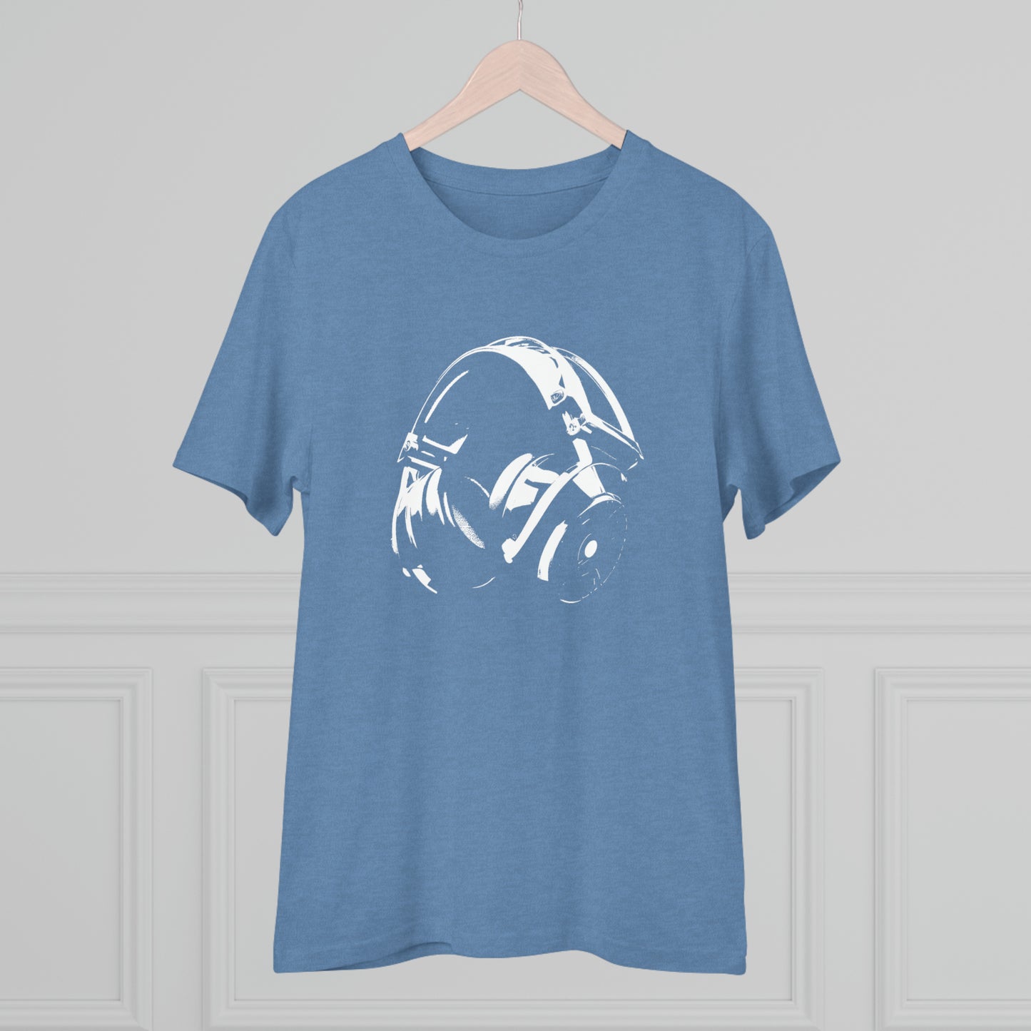 HEADPHONES - WHITE LOGO - Organic Creator T-shirt - Unisex