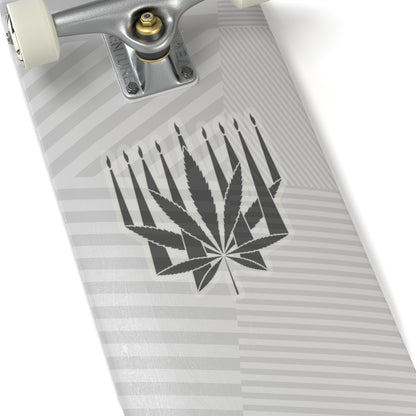 MENORAHJUANA STICKER - Kiss-Cut Stickers