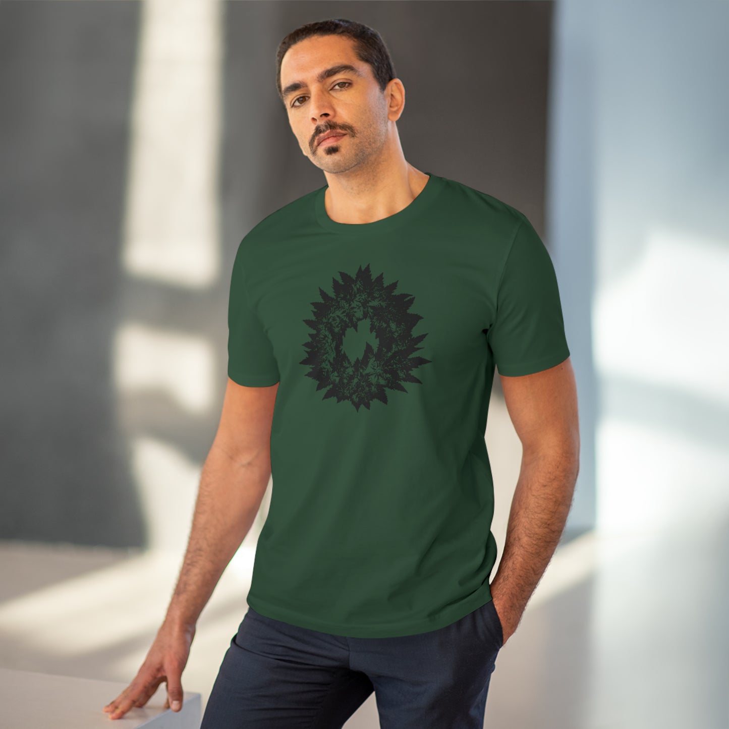 DARK GREY WREATH - Organic Creator T-shirt - Unisex