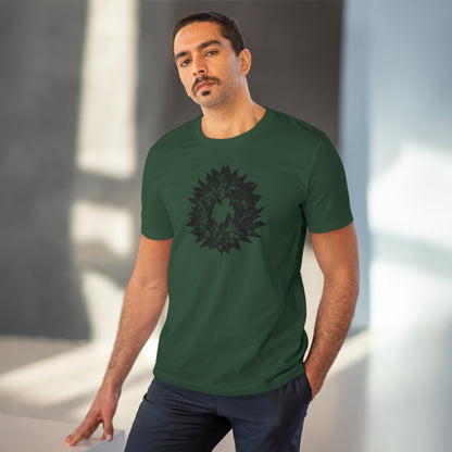 DARK GREY WREATH - Organic Creator T-shirt - Unisex