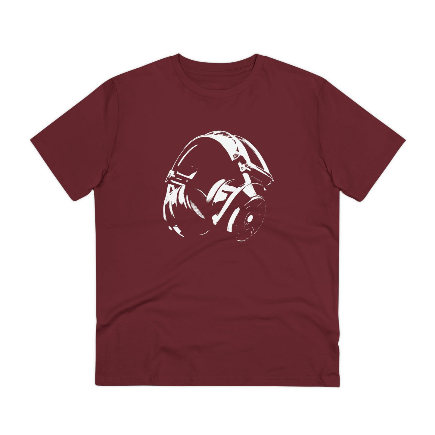 HEADPHONES - WHITE LOGO - Organic Creator T-shirt - Unisex