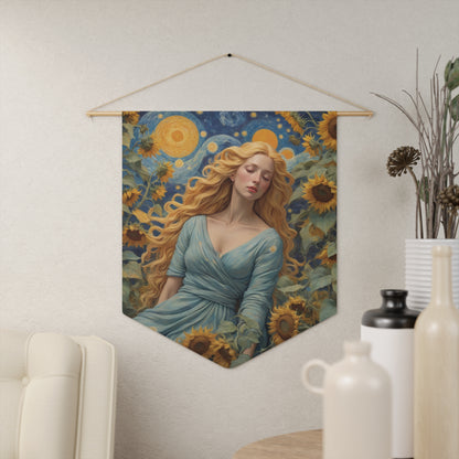 Sunflower Goddess Wall Pennant 7