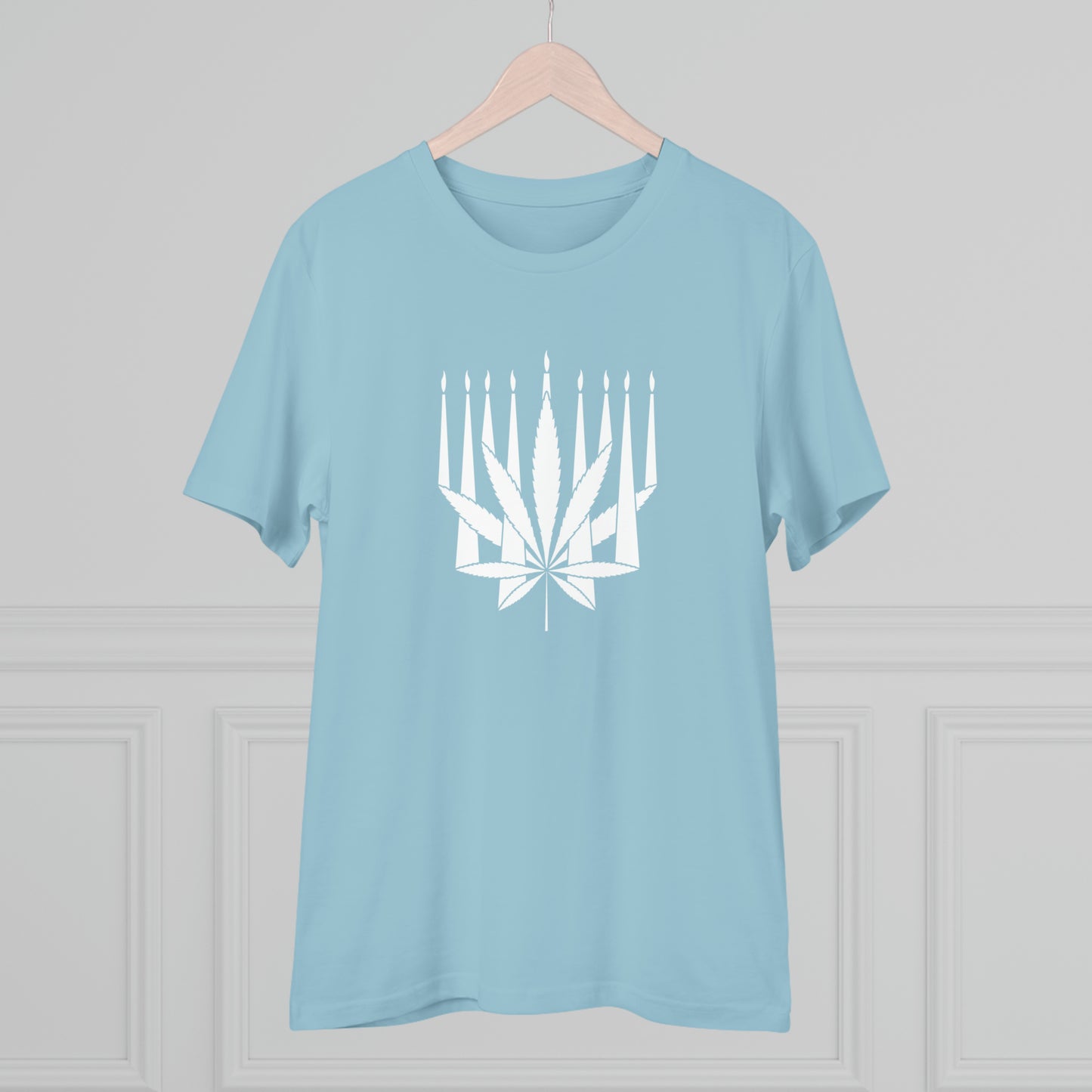 MENORAHJUANA-WHITE - Organic Creator T-shirt - Unisex