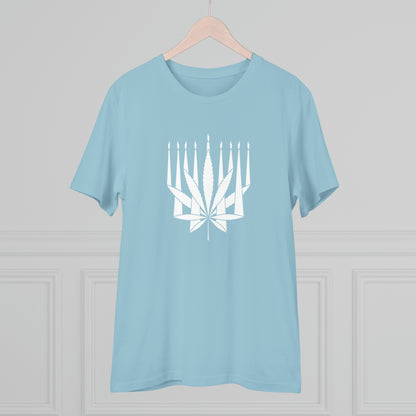 MENORAHJUANA-WHITE - Organic Creator T-shirt - Unisex