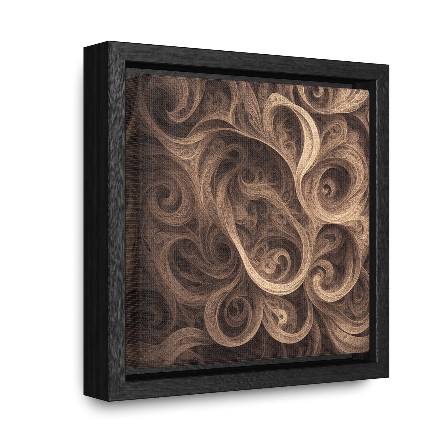 SEPIA SWIRL - Gallery Canvas Wraps, Square Frame