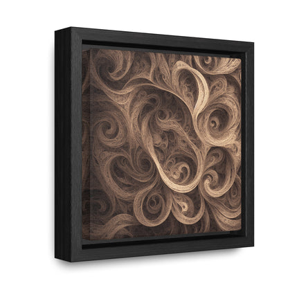SEPIA SWIRL - Gallery Canvas Wraps, Square Frame