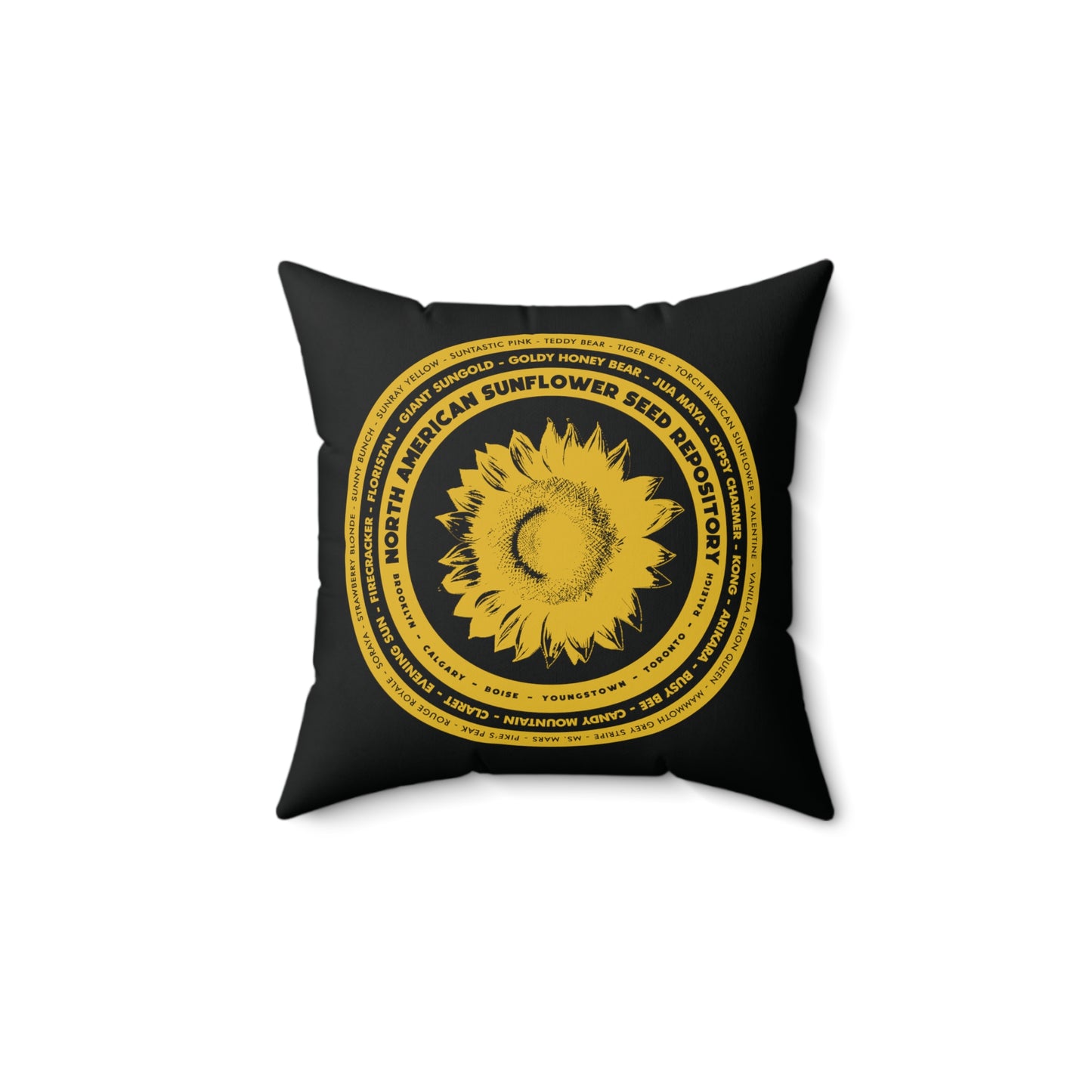 SUNFLOWER - Spun Polyester Square Pillow