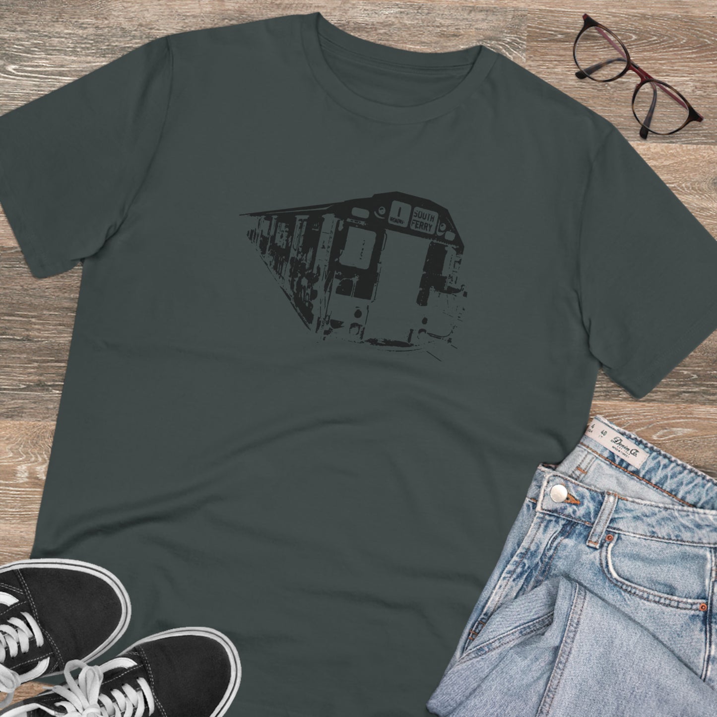 1 Train (BLACK) - Organic Creator T-shirt - Unisex
