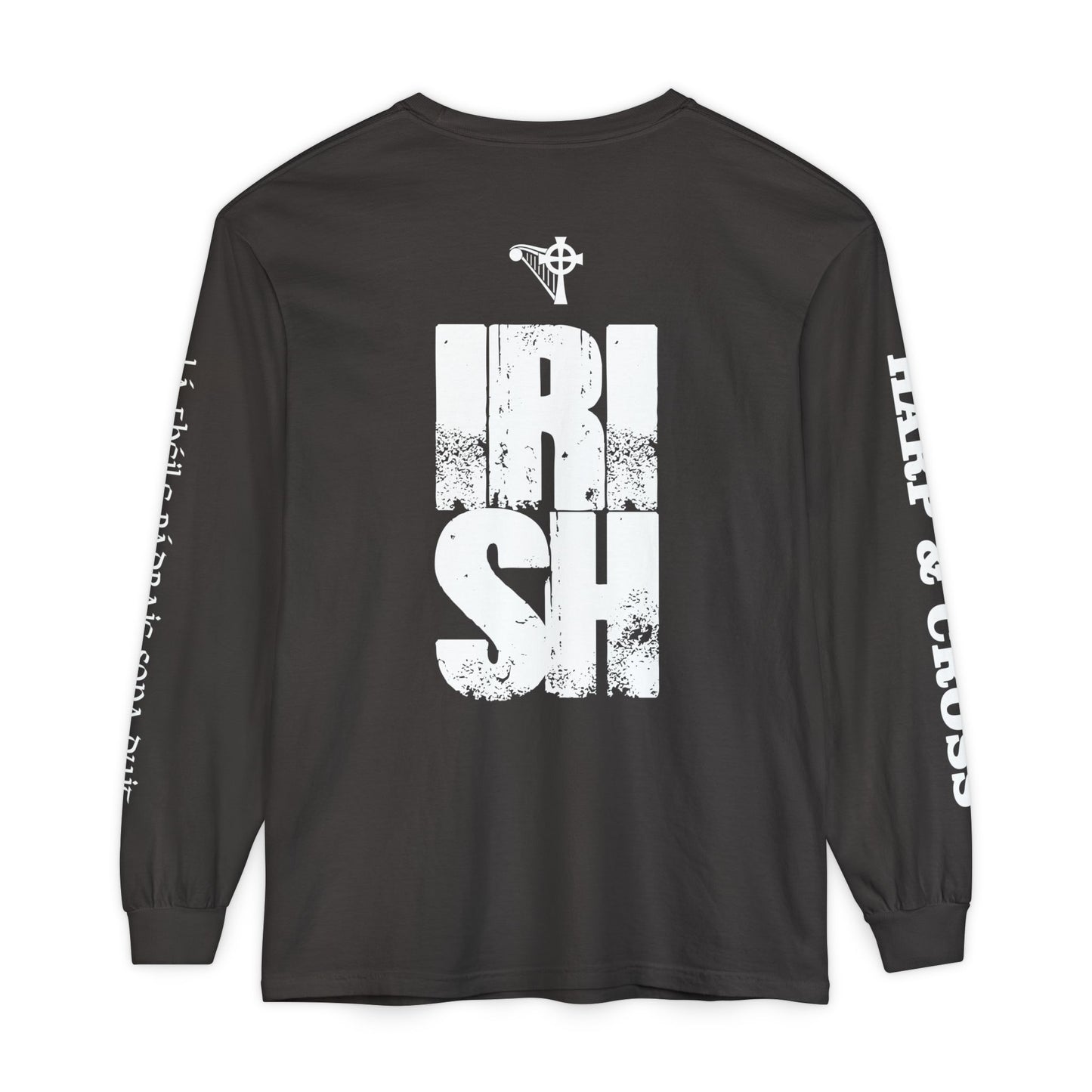 HARP & CROSS - Irish Leprechaun Graphic Long Sleeve T-Shirt-1